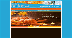 Desktop Screenshot of clintonfallfestival.com
